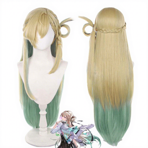 Perruque longue dégradée verte blonde LYNAE pour femmes, idéale pour les jeux de fête d'Halloween Wuthering Waves GAHC-067 - Product Image 1