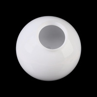 Abat-jour sphérique en verre givré blanc laiteux brillant, accessoire pour lampe suspendue/de table, livraison directe de l'usine de Dongguan