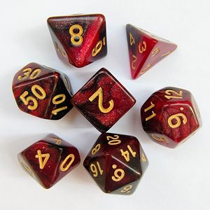 Juego de dados acrílicos de poliedro de dos colores para mazmorras <span class=keywords><strong>y</strong></span> <span class=keywords><strong>dragones</strong></span>, juegos de mesa, logotipo personalizado ecológico, estilo de mazmorras de <span class=keywords><strong>dragones</strong></span>, 1 unidad - Product Image 6