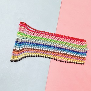 Accesorios de joyería hechos a mano al por mayor de Taodao, cadenas de cuentas coloridas, colgantes, cadena de hierro lacado con diseño de ondas. - Product Image 4