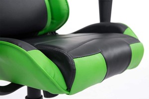 Chaise de bureau ergonomique pour adultes Cadeira <span class=keywords><strong>Gamer</strong></span> en cuir PU de qualité supérieure de style course, logo noir, 330 lb - Product Image 2