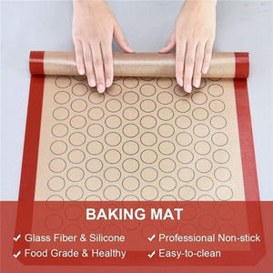 Antiadhésif <span class=keywords><strong>Macaron</strong></span> tapis <span class=keywords><strong>de</strong></span> cuisson Silicone Pad four <span class=keywords><strong>feuille</strong></span> doublure Cookie pain Biscuits cuisson pâtisserie outil grande taille tapis <span class=keywords><strong>de</strong></span> pâte à rouler - Product Image 4