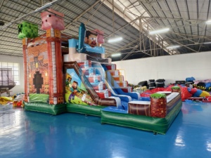 Casa Inflable para Niños, <span class=keywords><strong>Castillo</strong></span> Inflable, Casa Inflable Comercial para Niños con Tobogán de Agua - Product Image 3