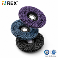 Disque abrasif REX en carbure de silicium 115x22,2 mm (4,5 pouces) certifié TUV ISO pour le décapage de la rouille et de la peinture