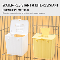 Nichoir pour oiseaux écologique, extérieur et intérieur, en plastique, avec fermeture sécurisée par bouton