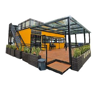 حاوية شحن متنقلة فاخرة مخصصة بطول 40 قدمًا للاستخدام في مراكز التسوق - تصميم كشك قابل للتوسيع لمقهى العصائر والقهوة والمطاعم - Product Image 1