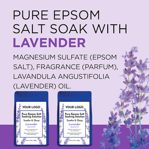 OEM ODM Sels de bain exfoliants naturels et écologiques aux herbes, en sachet, gel douche, parfum sur mesure pour le soin du corps et des pieds - Product Image 1