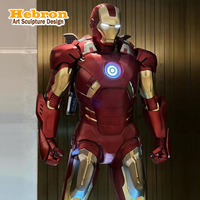 Vente flash - Statue de personnage Marvel grandeur nature MK50 MK7 Iron Man, décoration intérieure et extérieure, artisanat en résine, sculpture en fibre de verre de super-héros