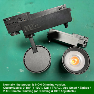 LEDEAST TL23 Lámpara LED <span class=keywords><strong>de</strong></span> Carril 10W 15W 20W Personalizable con Perilla <span class=keywords><strong>de</strong></span> Atenuación Inteligente 0-10V Casambi CRI 90 Iluminación <span class=keywords><strong>de</strong></span> Carril Trifásica para <span class=keywords><strong>Museo</strong></span> - Product Image 3