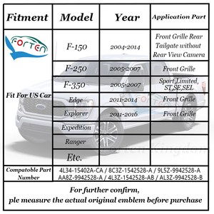 Pegatina con logotipo personalizado, placa ovalada negra y plateada para <span class=keywords><strong>F150</strong></span> F250 Ranger Peterbilt, capó de coche, parrilla delantera, emblema de insignia para maletero - Product Image 6