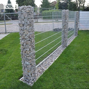 تصميم زخرفي لحديقة ملحومة قبل سلة التراب المجلفن البستنة قفص الحجر الجدار - Product Image 2