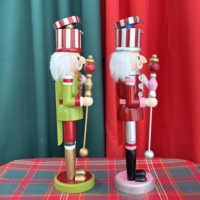 Ornements de Noël faits à la main, soldat casse-noisette, marionnette de cirque, pour emballage de cadeaux, décoration de pièce, ornement de fête festive
