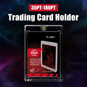 Porte-cartes magnétique One Touch 75PT - Étui de rangement en plastique transparent pour cartes de sport de baseball - Product Image 1