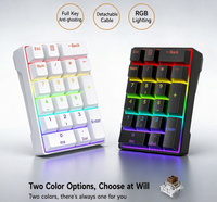 Clavier mécanique K20, câble détachable et corps fin, pour ordinateur portable professionnel et usage bureautique