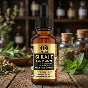 Gouttes liquides de Shilajit 60ML, complément alimentaire himalayen à base de plantes, soutien énergétique, cérébral et immunitaire, saveur personnalisée, complément alimentaire - Product Image 4