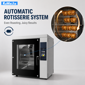 Four à rôtir commercial pour poulet CKG-10 CKG-20, rôtissoire à air chaud en acier inoxydable, contrôle numérique 5-350°C - Product Image 2
