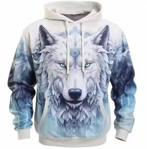 Sweat à capuche tricoté pour homme, imprimé animalier, décontracté, sportif, mode, polyvalent, confortable, coupe régulière, printemps <span class=keywords><strong>TEUM</strong></span> Independent - Product Image 5