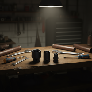 Fervi <b>Impact</b> <b>Socket</b> Wrench Set 3 Pc Metric Hex Drive Tool Kit - Product Image 3