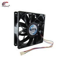 Ventilateur DC sans balais 140x140x38mm, ventilateur de refroidissement 12/24 volts, 6000 tr/min, 140mm, 5,5 pouces, haut débit d'air, ventilateur axial industriel d'évacuation