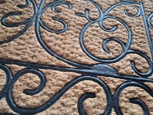 แผ่นยางรองหลังทอ Tuffscrape แผ่นใยมะพร้าวลายทางทำด้วยมือเป็นมิตรต่อสิ่งแวดล้อมกันลื่นสำหรับใช้งานกลางแจ้งในร่ม - Product Image 4