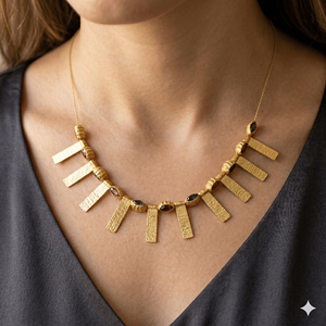 Collar de Plata de Diseño Único para Mujer, Joyería de Plata de Ley 925 con Colgante de Turmalina, Chapado en Oro de 18K para Exportación - Product Image 3
