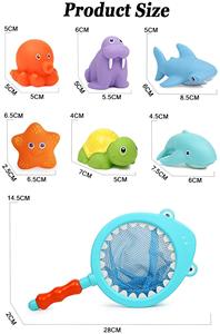 Juego <span class=keywords><strong>de</strong></span> Pesca para Niños, 7 Piezas, Juguetes <span class=keywords><strong>de</strong></span> Plástico para Baño, <span class=keywords><strong>Cambian</strong></span> <span class=keywords><strong>de</strong></span> <span class=keywords><strong>Color</strong></span>, con Red <span class=keywords><strong>de</strong></span> Pesca - Product Image 6