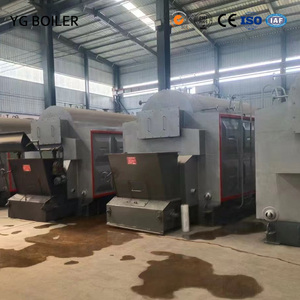 Chaudière à vapeur industrielle DZH 1 tonne horizontale à biomasse et charbon, haute efficacité, automatique, à économie d'énergie pour le traitement - Product Image 4