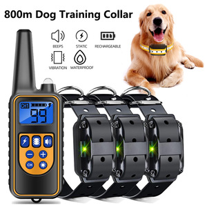 Su Geçirmez Şarj Edilebilir Titreşimli Köpek Havlama Önleyici Elektrik Şok Eğitim Uzaktan Kumandalı Evcil Hayvan Köpek Eğitim Tasmaları - Product Image 5