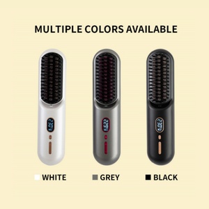 Brosse lissante sans fil rechargeable par USB, compacte et portable, peigne électrique pour lisser les cheveux, pour usage domestique - Product Image 4