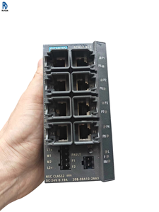 Commutateur Ethernet industriel 6GK5208-0AB10, commutateur réseau géré, commutateur Ethernet Gigabit, commutateur réseau à montage sur rail DIN, haute performance - Product Image 1