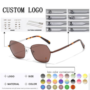 Gafas de Sol con Marco Metálico Rectangular, Lentes Verdes, Protección UV400, Gafas de Moda Unisex, Protección Solar para Adultos - Product Image 2