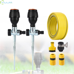 Arroseur automatique bidirectionnel pour jardin, buse de jardin à rotation 360°, système d'irrigation automatique pour pelouse, portée de pulvérisation de 65 pieds - Product Image 1