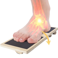 Tabla de equilibrio de un solo pie, tabla de madera antideslizante para ejercicio corporal, Corrector de postura, fortalecedor de tobillo para cintura física
