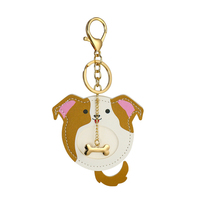 Offre Spéciale porte-clés top qualité porte-clés sac accessoires dessin animé chat PU cuir porte-clés miroir porte-clés pour femmes