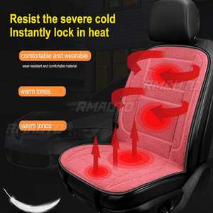 Coussin chauffant universel 12V pour siège de voiture, chauffage électrique 10S, pour sièges avant et arrière, idéal pour l'hiver - Product Image 2