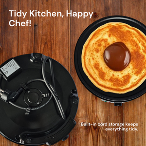 Corpo elettrico in acciaio inox crêpe Maker con controllo della temperatura per uso domestico e alberghiero alimentato a Gas risparmio energetico - Product Image 2