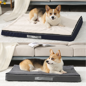 Cama Rectangular Ortopédica para Mascotas, Lavable, Extraíble, Cojín de Asiento de Lujo para Mascotas, Almohada, Cama Grande para Perros - Product Image 2