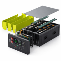 Kit de Caja DIY LiFePO4 de 48V 51.2V 280Ah 314Ah 16S 200A BMS con Pantalla LCD de 4.3 Pulgadas, Batería de Almacenamiento de Energía de 15kWh