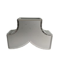 Panneau en mousse rigide en forme de té de conduit d'air en polyuréthane pré-isolé avec panneau isolant en feuille d'aluminium de 60 à 80mm