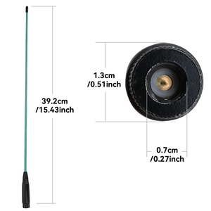 Antena para radio poc, walkie talkie, radio portátil, 144/430MHz, 3.2dBi, UHF/VHF, conector SMA macho para radio poc 4g - Product Image 4