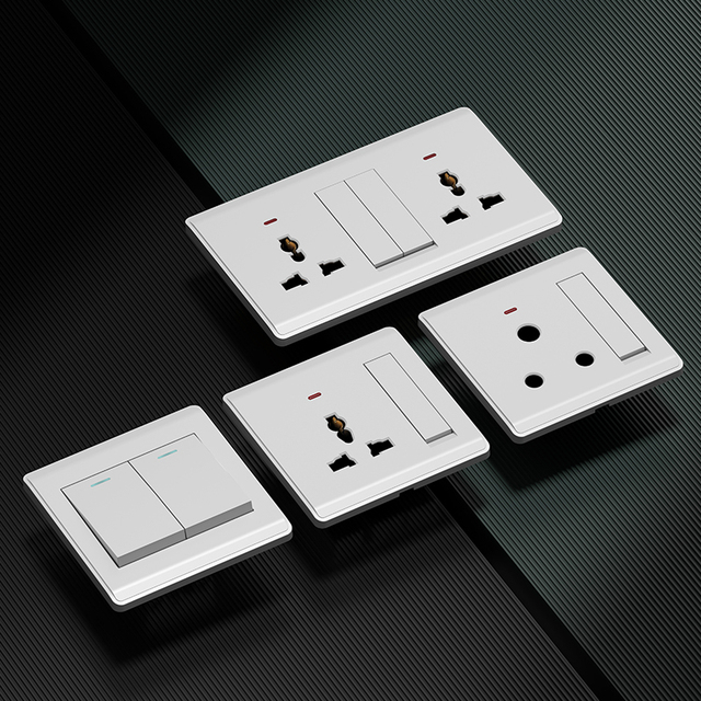 Home Needs Wholesale High Quality Wall Socket with Big Switch 20A 250V Durable PC Material