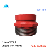 Adaptateur fileté à rainures BSP2'' 60,3 mm, réducteur à rainures basse pression, accouplement rigide classe 150 pour la lutte contre les incendies et la protection incendie