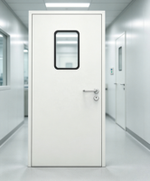 Porte médicale composite personnalisée, hygiénique, hermétique, facile à nettoyer, pour hôpital, atelier, école, bloc opératoire, clinique, CE ISO