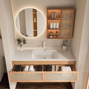 Modern smart makeup floating bathroom vanity LED <b>mirror</b> cabinet <b>wall</b> mounted bathroom cabinet - Product Image 3