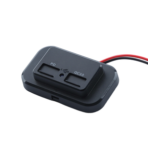 עיצוב מרובע pd3.0 + qc3.0 מטען מהיר 12-24v pd 30w + 18w סוג <span class=keywords><strong>usb</strong></span>-שקע C לכלי רכב 12v-24v (אוטובוס/משאית/סירה) - Product Image 6