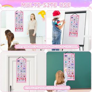 Cartes d'horaire créatives de vente chaude Arrangement allemand anglais éducatif apprendre à planifier le calendrier visuel des enfants - Product Image 3