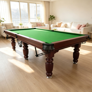 <span class=keywords><strong>Table</strong></span> de billard et de pool 2-en-1 de style vintage, <span class=keywords><strong>multi</strong></span>-tailles, en bois massif, pour <span class=keywords><strong>jeux</strong></span> sportifs d'intérieur à la maison ou en club - Product Image 2