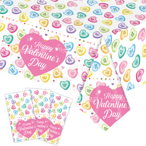 Assiettes en papier pour la Saint-Valentin, forme cœur, jetables, taille moyenne, vaisselle de fête pour célébration en intérieur - Product Image 3