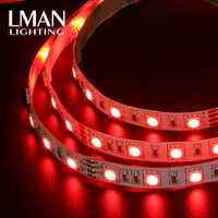 SMD5050 RGB LED-Streifen 24V Flexibles Farbwechsel-Lichtband Hochhelle Dekorative Beleuchtung für TV Heim-/Gewerbenutzung IP65
