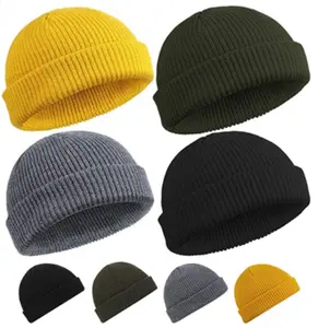 New Style Toque Hat Beanie Custom Hat Jacquard Beanie acrilico ricamo personalizzato Logo etichetta tessuta donna Pom Pom